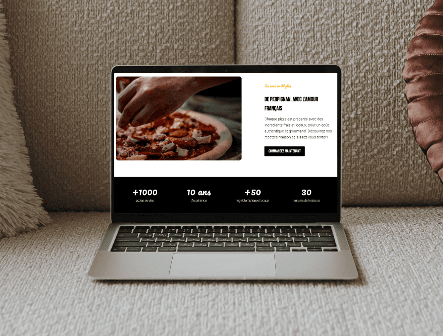 Réalisation d'un site internet pour une pizzeria