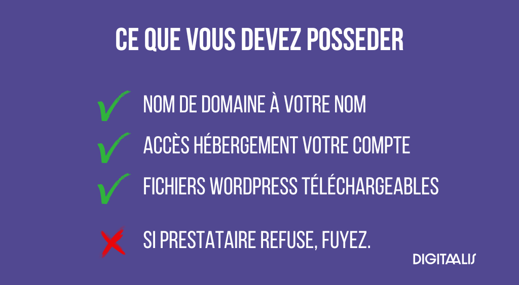 ce que vous devez posseder pour votre site internet wordpress